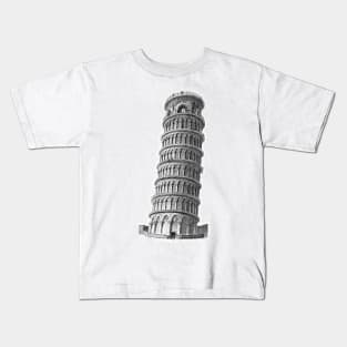 Leaning Tower of Pisa Kids T-Shirt